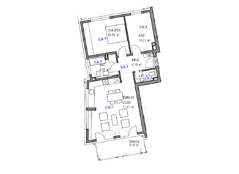 Wohnung zur Miete 1.375 € 3 Zimmer 79,7 m²<br/>Wohnfläche EG<br/>Geschoss ab sofort<br/>Verfügbarkeit Hechtsheim Mainz-Hechtsheim 55129