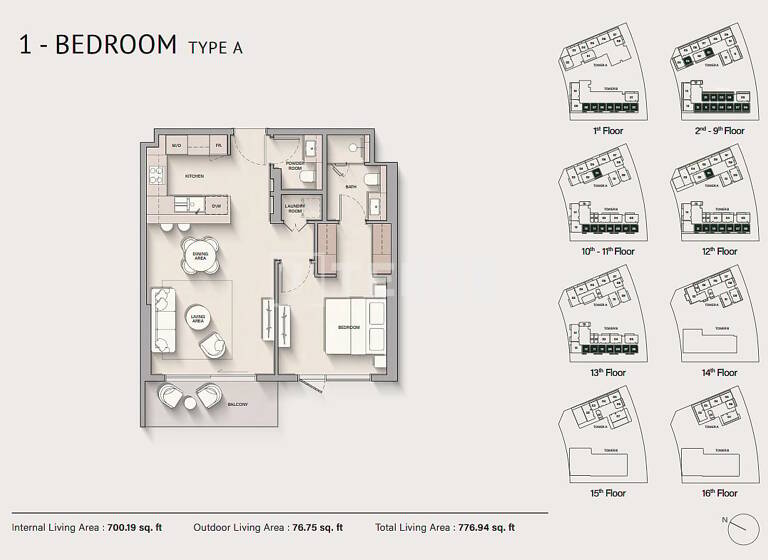 Studio zum Kauf 458.000 € 3 Zimmer 110 m² 2. Geschoss Dubai