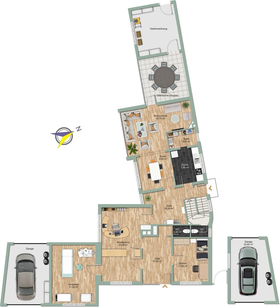 Einfamilienhaus zum Kauf 2.000.000 € 5 Zimmer 230 m²<br/>Wohnfläche 1.343 m²<br/>Grundstück Stockdorf Gauting / Stockdorf 82131