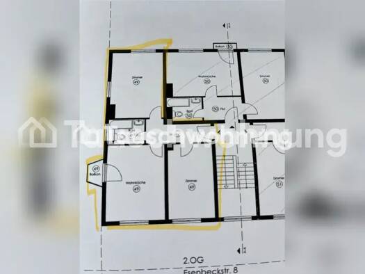 Wohnung zur Miete Tauschwohnung 950 € 3 Zimmer 59 m² 2. Geschoss Riehl Nippes 50735