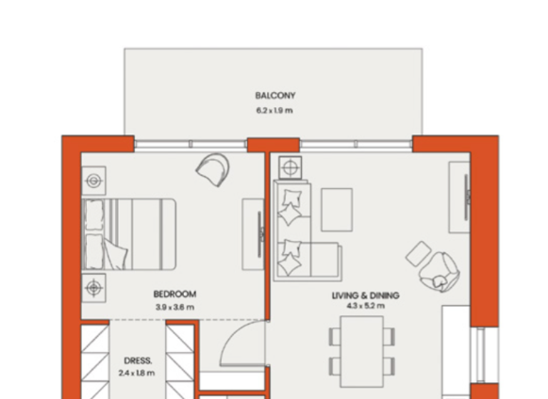 Wohnung zum Kauf 297.217 € 2 Zimmer 82 m² Dubai Destrict1