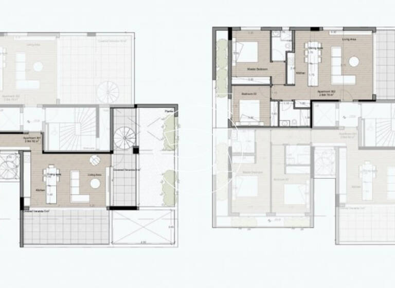 Penthouse zum Kauf 378.000 € 2 Zimmer 61 m² Potamos Germasogeias