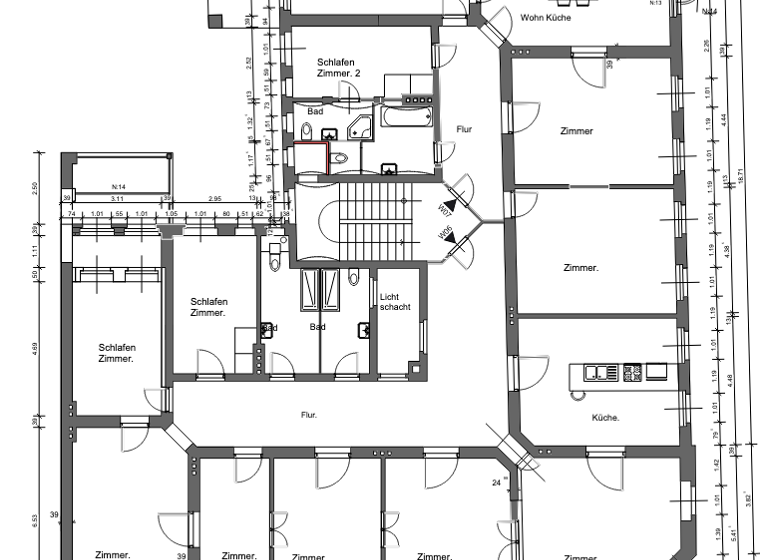 Bürofläche zur Miete 2.100 € 8 Zimmer 210 m² Bürofläche James-von-Moltke-Straße 35 Innenstadt Görlitz 02826