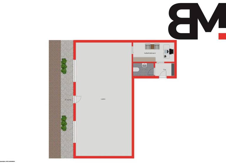 Verkaufsfläche zur Miete 860 € 52,9 m² Verkaufsfläche Dinkelscherben 86424