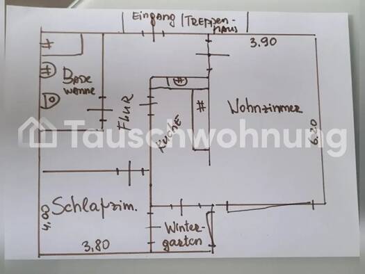 Wohnung zur Miete nur mit Wohnberechtigungsschein Tauschwohnung 500 € 2 Zimmer 61 m² 2. Geschoss Spandau Berlin 13599