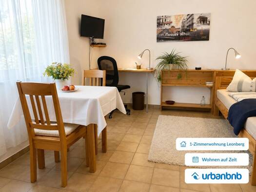 Wohnung zur Miete auf Zeit 790 € 1 Zimmer 28 m² frei ab 01.11.2026 Pfullinger Weg Eltingen Leonberg 71229