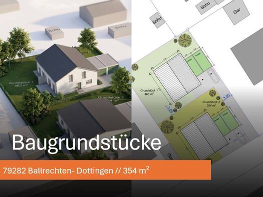 Grundstück zum Kauf provisionsfrei 261.195 € 354 m² Grundstück Dottingen Ballrechten-Dottingen 79282