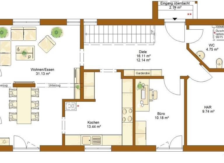 Einfamilienhaus zum Kauf provisionsfrei 478.000 € 6 Zimmer 166 m² 637 m² Grundstück Einbach Buchen 74722