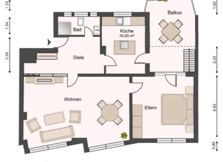Maisonette zum Kauf provisionsfrei 390.000 € 3,5 Zimmer 127 m²<br/>Wohnfläche 3.<br/>Geschoss 01.09.2025<br/>Verfügbarkeit Marienkirche Oberhausen 46045