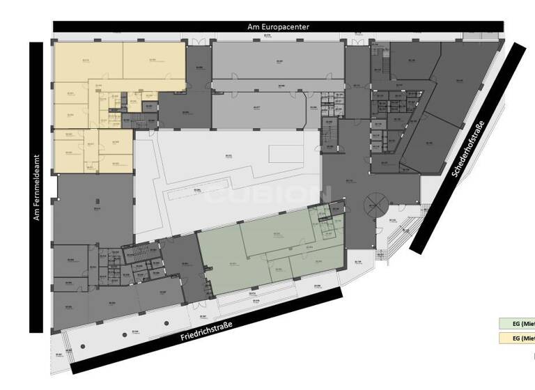 Büro zur Miete provisionsfrei 9,50 € 448 m² Bürofläche teilbar ab 448 m² Friedrichstr. 45-47 Südviertel Essen 45128