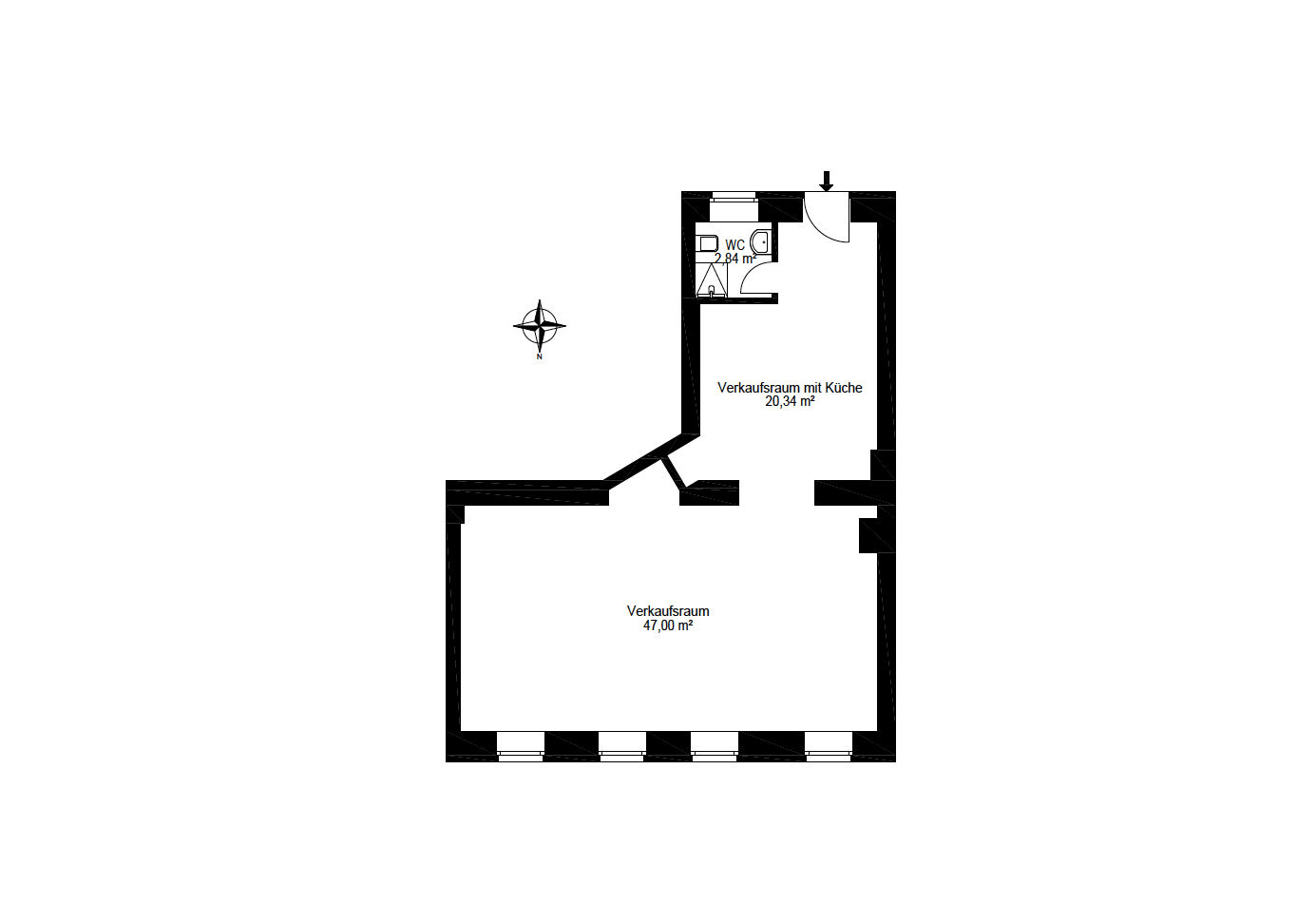 Büro-/Praxisfläche zum Kauf 385.000 € 2 Zimmer 70,2 m²<br/>Bürofläche Thulestraße 11 Pankow Berlin 13189