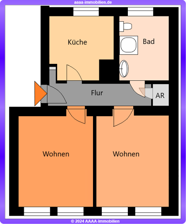 Wohnung zum Kauf 237.000 € 2 Zimmer 53,2 m² 1. Geschoss Friedrichshain Berlin 10247