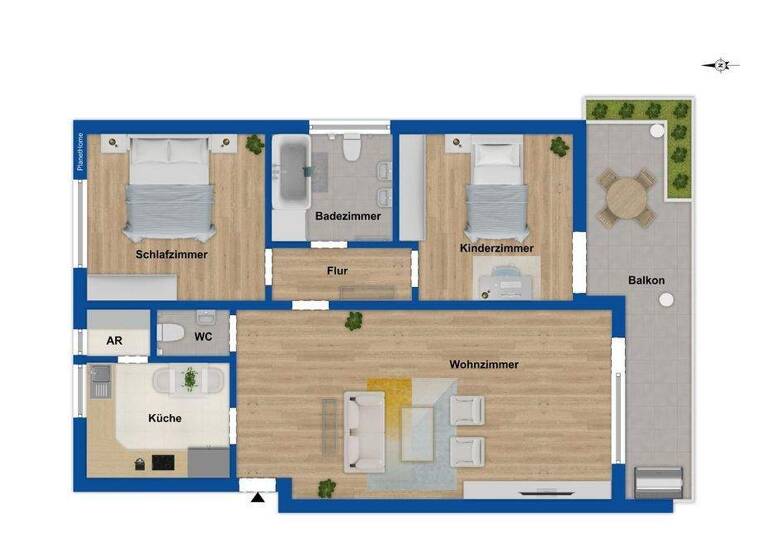 Wohnung zum Kauf 339.000 € 3,5 Zimmer 86,3 m² 3. Geschoss Weil am Rhein 79576