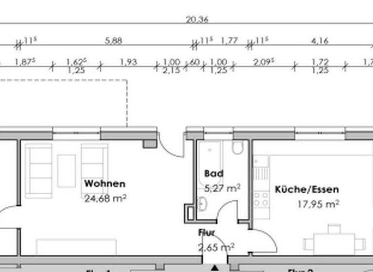 Wohnung zur Miete 995 € 3 Zimmer 99,3 m² frei ab 01.06.2026 Volmarstein Wetter 58300