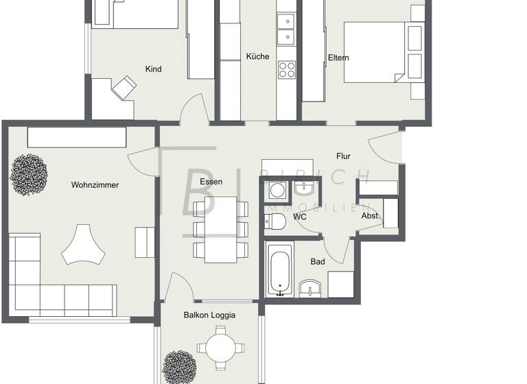 Wohnung zum Kauf 271.400 € 3,5 Zimmer 84,2 m²<br/>Wohnfläche 1.<br/>Geschoss Biberach Biberach an der Riß 88400
