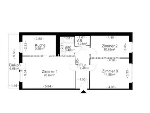 Wohnung zur Miete Tauschwohnung 376 € 3 Zimmer 69 m² 6. Geschoss Marzahn Berlin 12689