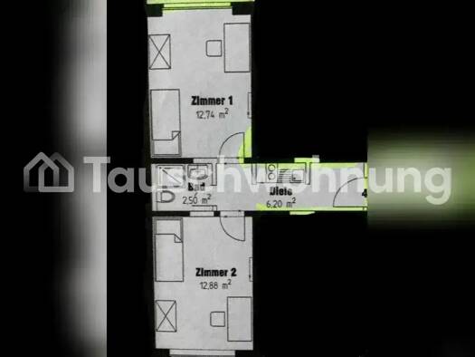 Wohnung zur Miete Tauschwohnung 400 € 1,5 Zimmer 36 m² 1. Geschoss Geist Münster 48153