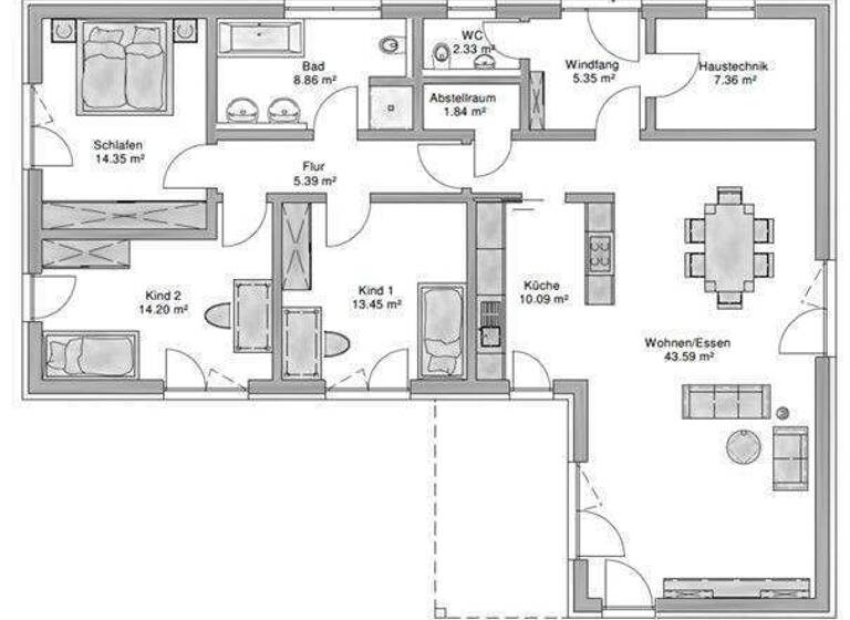 Haus zum Kauf provisionsfrei 372.000 € 4,5 Zimmer 130 m² 740 m² Grundstück Pfeffenhausen 84076