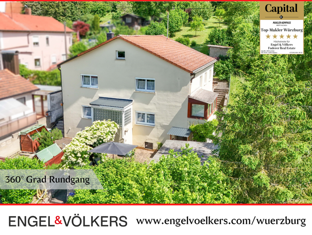 Mehrfamilienhaus zum Kauf 550.000 € 7 Zimmer 210 m² 2.120 m² Grundstück Dürrbachau Würzburg 97080
