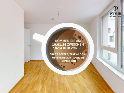 Wohnung zur Miete - Erstbezug 1.230 € 3 Zimmer 79,4 m² 2. Geschoss Happelstraße 43 Heilbronn 74074