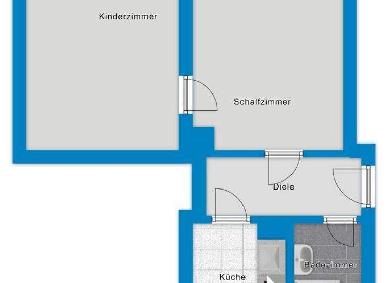 Wohnung zur Miete 430 € 2 Zimmer 48 m² 1. Geschoss Merseburger Straße 15 Innenstadt Halle 06112