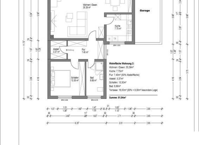 Wohnung zur Miete 1.000 € 2 Zimmer 81,9 m² 1. Geschoss Ebernhahn 56424