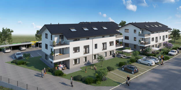 Wohnung zum Kauf - Neubau 387.000 € 3 Zimmer 93,5 m² Dachgeschoss Untersiemau Untersiemau 96253