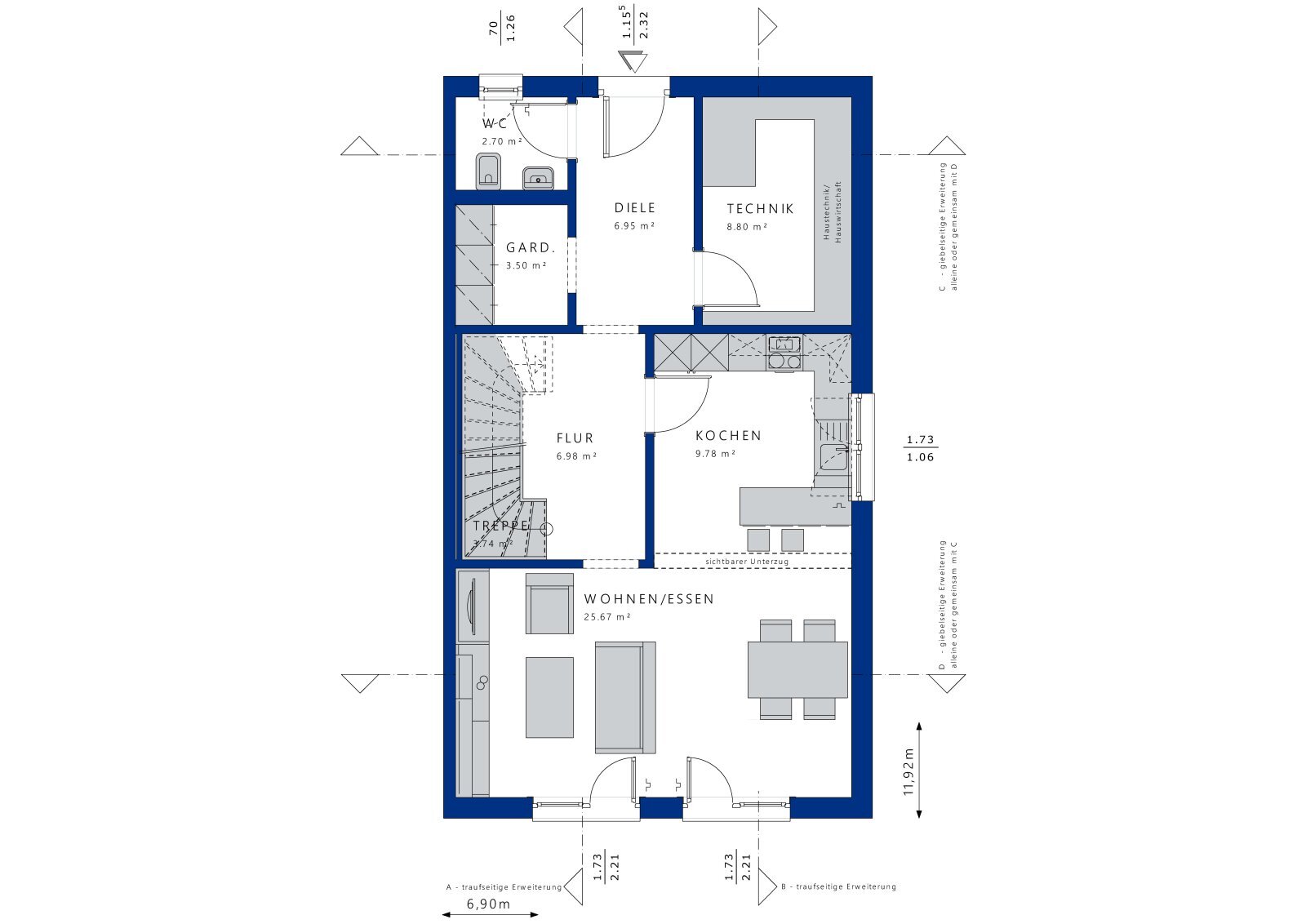 Doppelhaushälfte zum Kauf 548.408 € 4 Zimmer 135 m²<br/>Wohnfläche 303 m²<br/>Grundstück Impflingen 76831