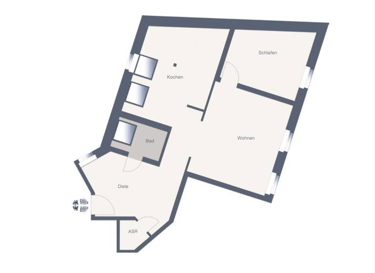 Wohnung zum Kauf 227.672 € 2 Zimmer 72,8 m² Grimma 04668