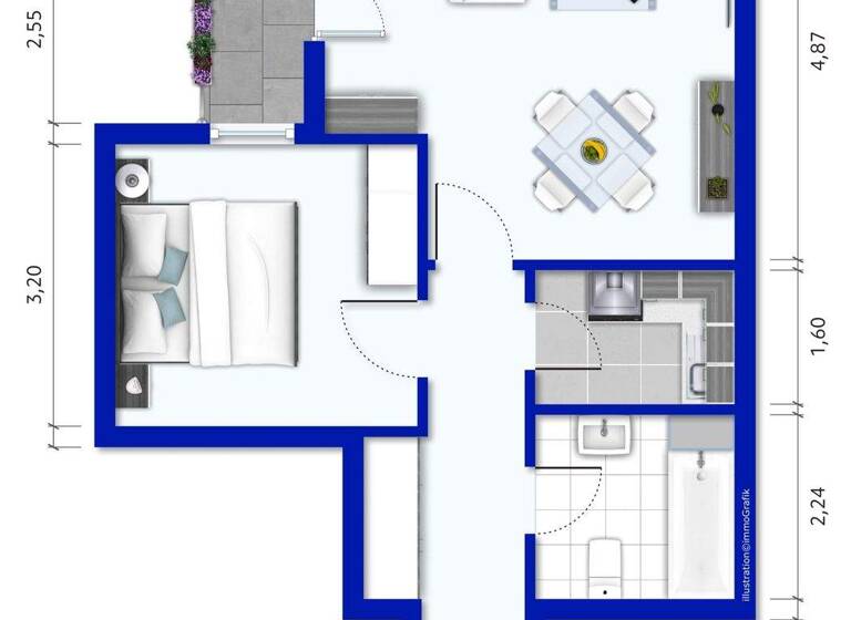 Studio zum Kauf 119.000 € 2 Zimmer 49,2 m² frei ab sofort Grünau-Mitte Leipzig 04209