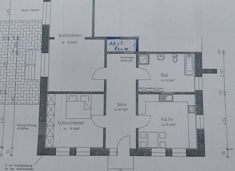 Wohnung zur Miete 700 € 3 Zimmer 106,5 m² Geschoss EG/1 frei ab 01.06.2026 Hemmerde Unna 59427