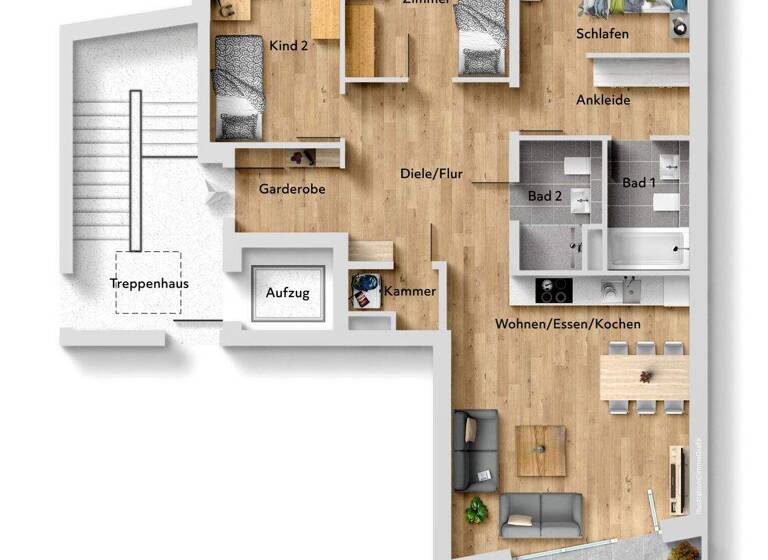 Wohnung zum Kauf 4,5 Zimmer 95 m² 2. Geschoss Schondorf am Ammersee 86938