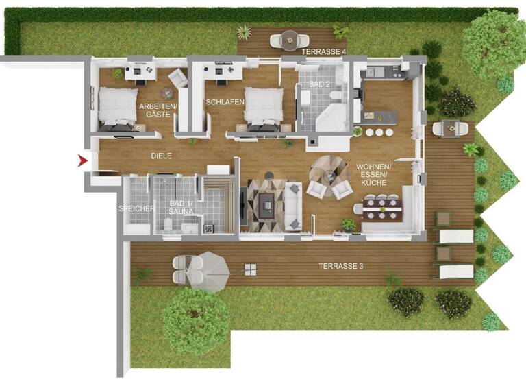 Wohnung zum Kauf provisionsfrei 2.050.000 € 3 Zimmer 138 m²<br/>Wohnfläche Gmund 83703