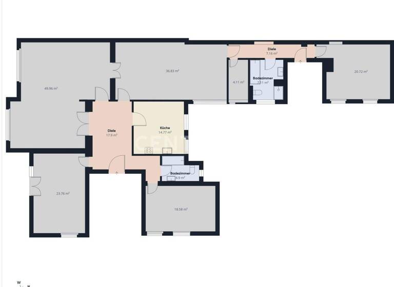 Wohnung zur Miete 3.960 € 5 Zimmer 220 m² 3. Geschoss frei ab sofort Grunewald Berlin 14193