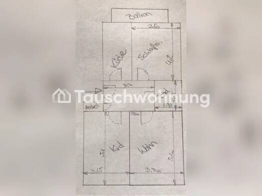 Wohnung zur Miete Tauschwohnung 1.300 € 3 Zimmer 76 m² 2. Geschoss Maxvorstadt München 80798
