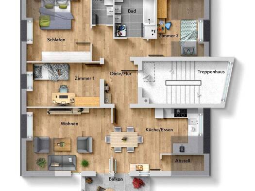 Wohnung zum Kauf provisionsfrei als Kapitalanlage geeignet 335.500 € 3,5 Zimmer 82 m² Rudolfstraße 23 Oberasbach 90522