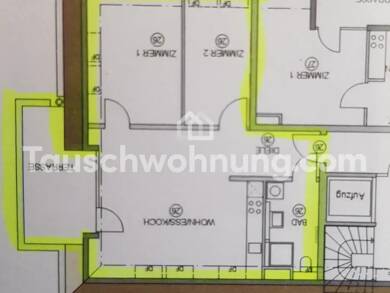 Wohnung zur Miete Tauschwohnung 1.100 € 3 Zimmer 70 m² Dachgeschoss, 3. Geschoss Herdern - Süd Freiburg im Breisgau 79104