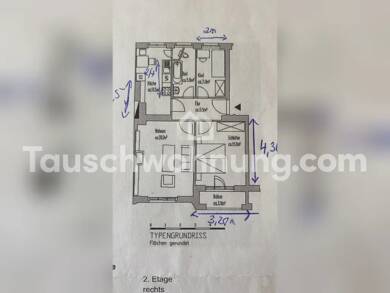 Wohnung zur Miete Tauschwohnung 712 € 2,5 Zimmer 61 m² 2. Geschoss Französisch Buchholz Berlin 10439