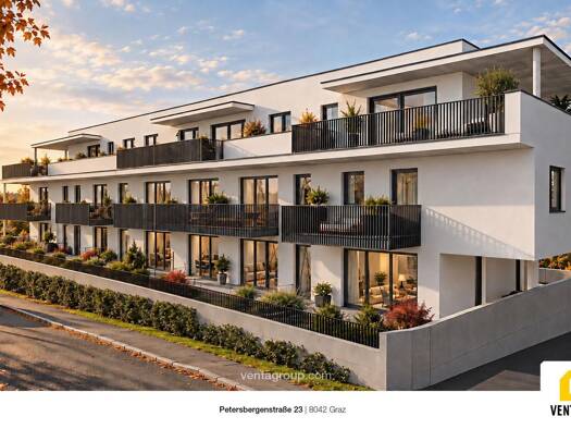 Penthouse zum Kauf - Erstbezug 628.538 € 3 Zimmer 70 m² 2. Geschoss Petersbergenstraße Sankt Peter Graz 8042