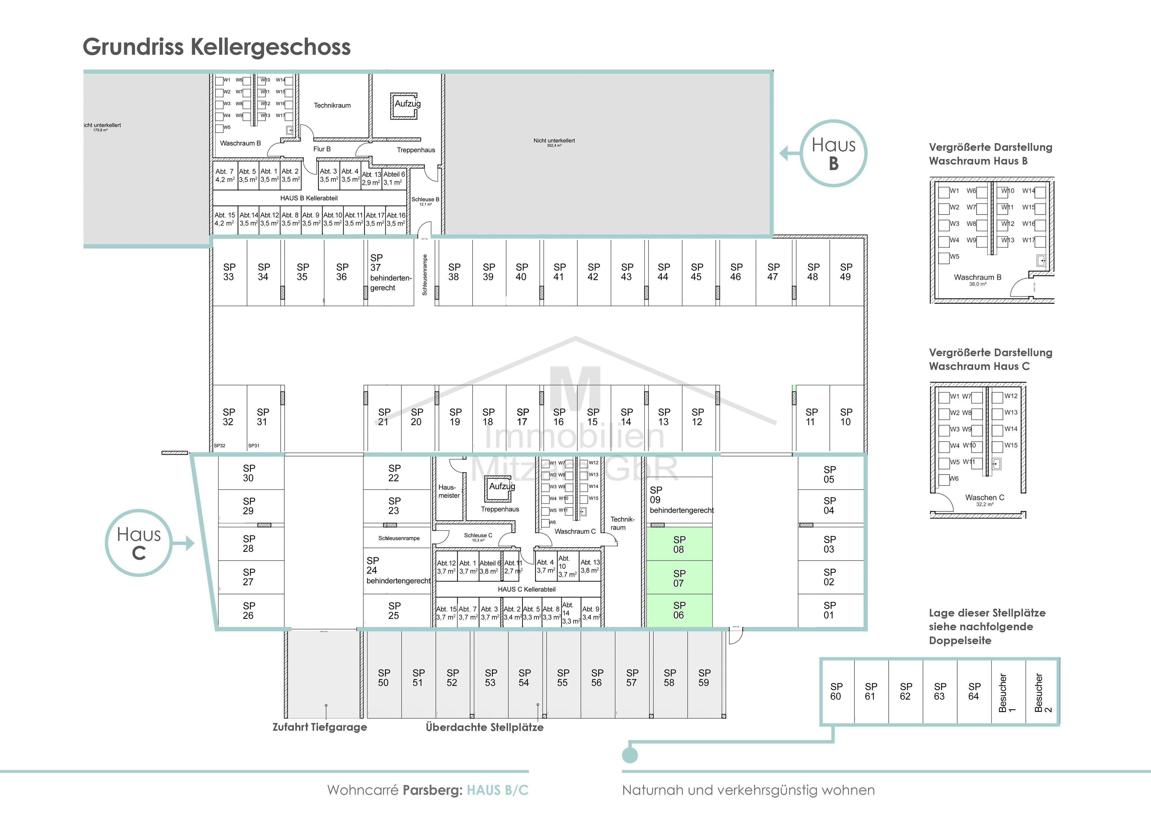 Tiefgaragenstellplatz zum Kauf 39.000 € Lindlbergstr. 18a Parsberg Parsberg 92331