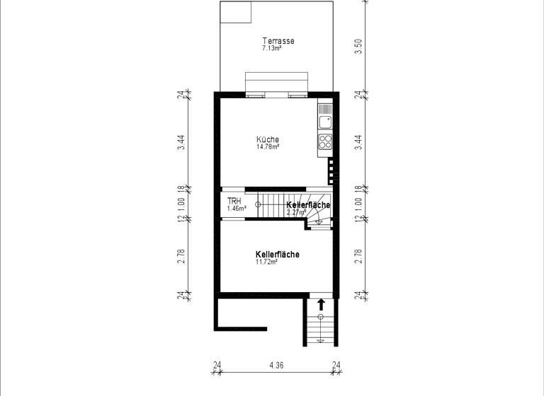 Reihenmittelhaus zum Kauf 239.000 € 3 Zimmer 100 m²<br/>Wohnfläche 75 m²<br/>Grundstück Westend Bremen 28217