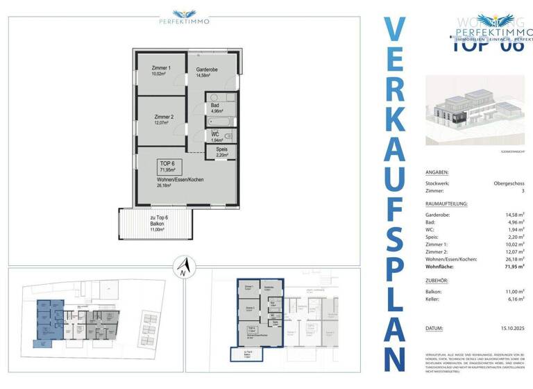 Wohnung zum Kauf - Erstbezug 460.000 € 3 Zimmer 72 m² 1. Geschoss Imst 6460