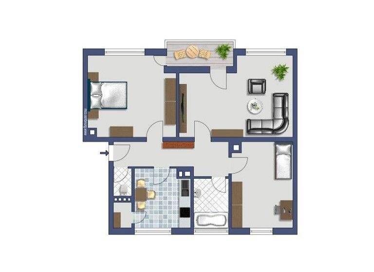 Wohnung zur Miete 685 € 3 Zimmer 69,1 m² 1. Geschoss frei ab 07.03.2026 Nattheimer Str. 101 Schnaitheim Heidenheim 89520