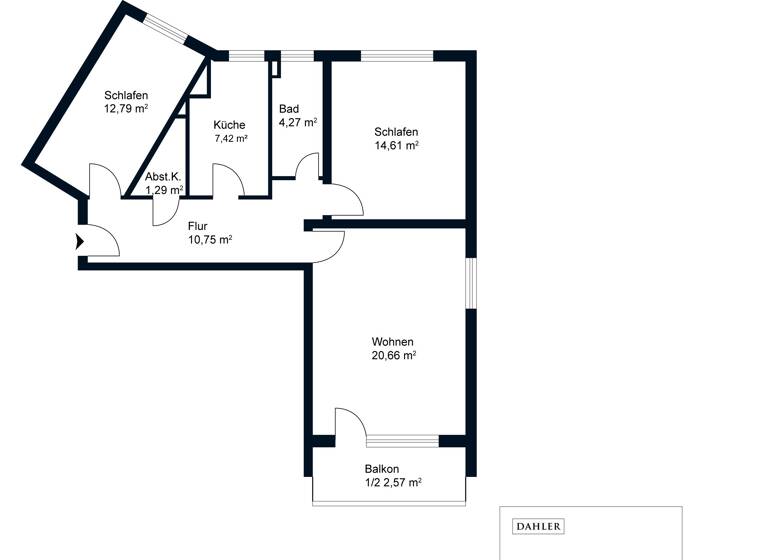 Wohnung zum Kauf 205.000 € 3 Zimmer 74 m²<br/>Wohnfläche 3.<br/>Geschoss Groß Buchholz Hannover / Groß-Buchholz 30655