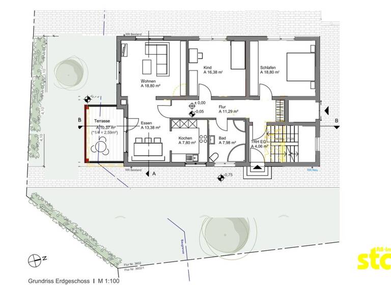 Wohnung zur Miete 1.425 € 3 Zimmer 95,9 m² EG Haibach 63808