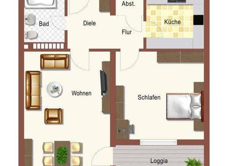 Wohnung zur Miete 487 € 2 Zimmer 46,4 m² 11. Geschoss frei ab 01.05.2026 Am Funkturm 47 Neuasseln Dortmund 44309