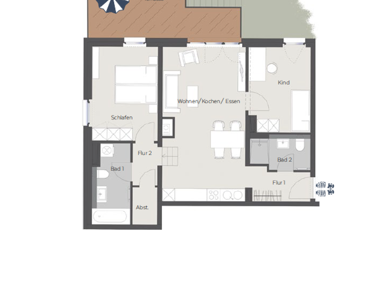 Wohnung zum Kauf provisionsfrei 462.000 € 3 Zimmer 83,1 m²<br/>Wohnfläche EG<br/>Geschoss Plagwitz Leipzig 04229