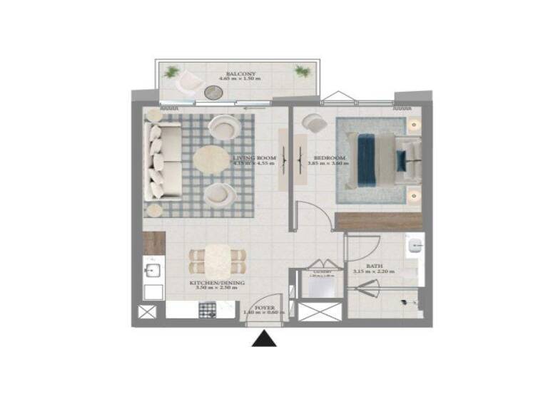 Wohnung zum Kauf - Erstbezug provisionsfrei 507.798 € 2 Zimmer 70,6 m² Dubai