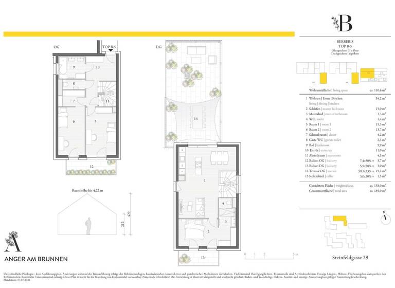 Wohnung zum Kauf - Erstbezug 511.000 € 4 Zimmer 1. Geschoss Hollabrunn 2020