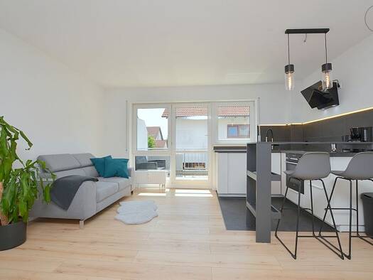 Wohnung zur Miete Wohnen auf Zeit 1.180 € 1 Zimmer 44 m² frei ab 01.10.2025 Pleidelsheim 74385